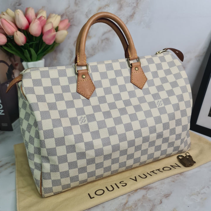 LOUISVUITTON Damier Azur Speedy 35 - Marichelle's Empire 