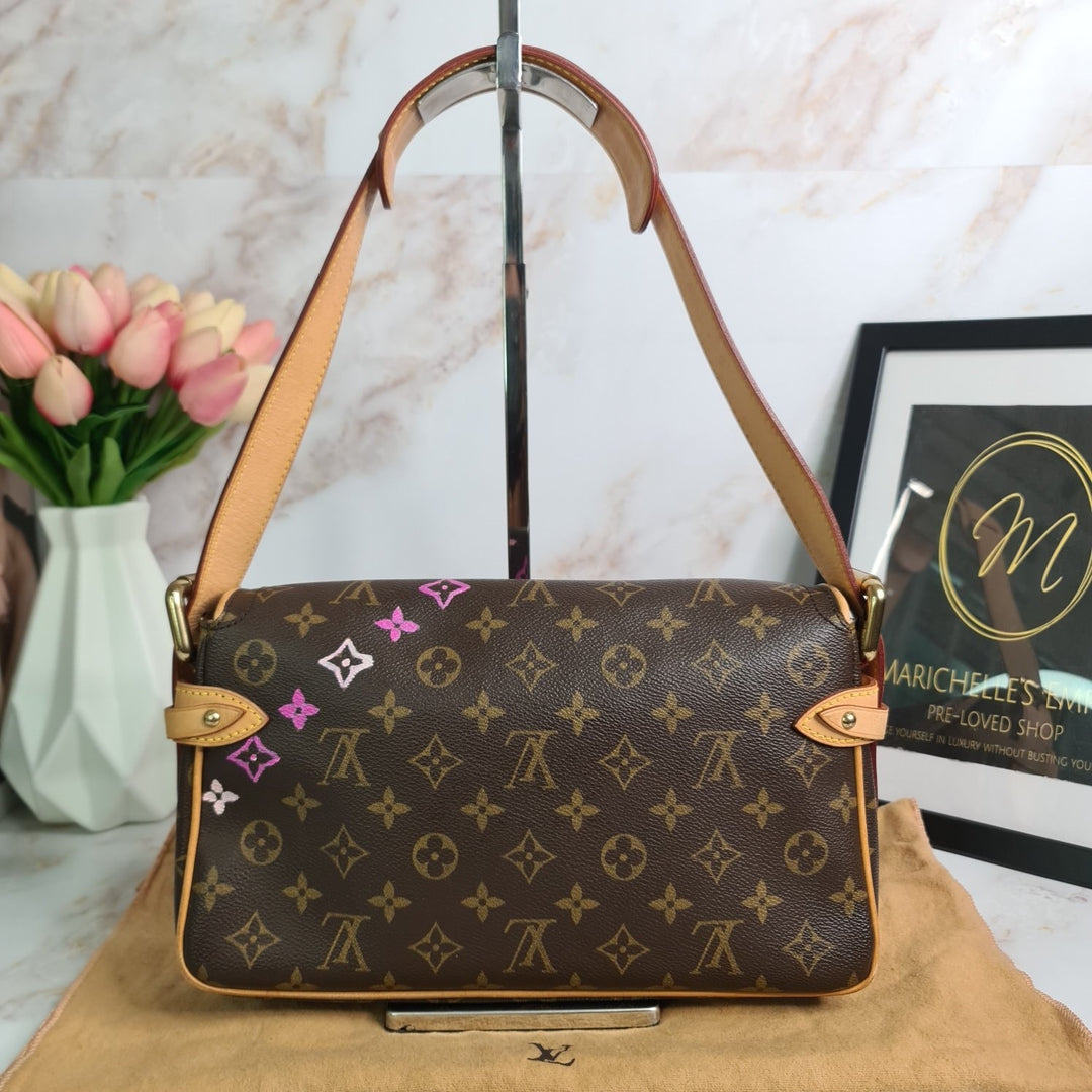 LOUISVUITTON Monogram Hudson PM (Hand Painted by Previous Owner ) - Marichelle's Empire 