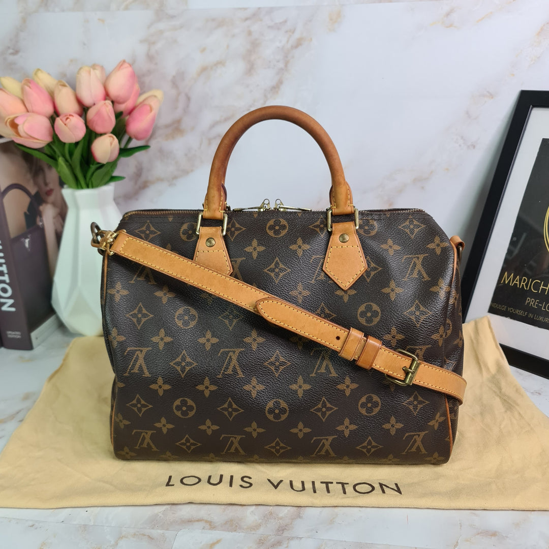 L O U I S V U I T T O N  Monogram Speedy 30 Bandouliere - Marichelle's Empire 