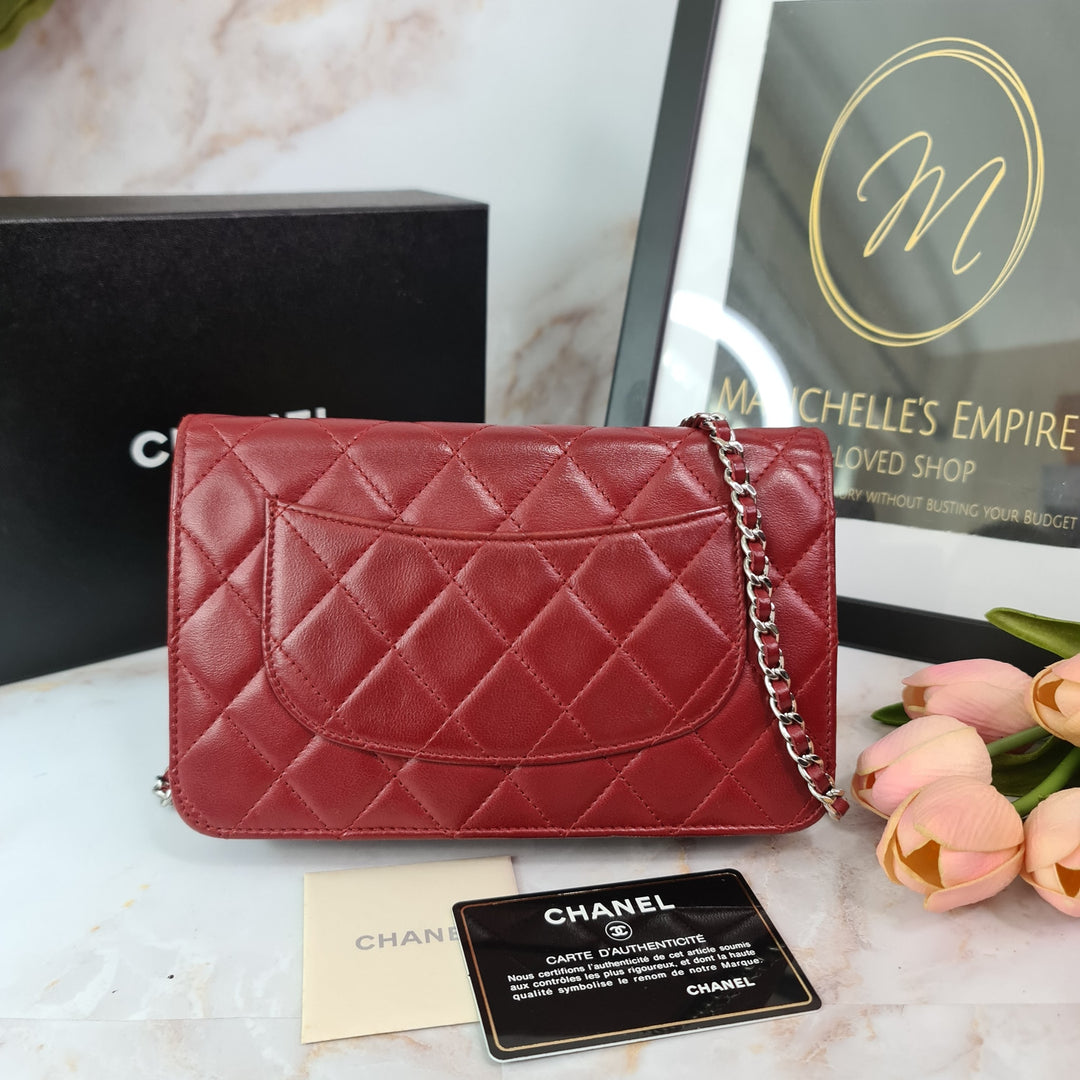 CHANEL Lambskin Wallet on Chain ( WOC ) - Marichelle's Empire 