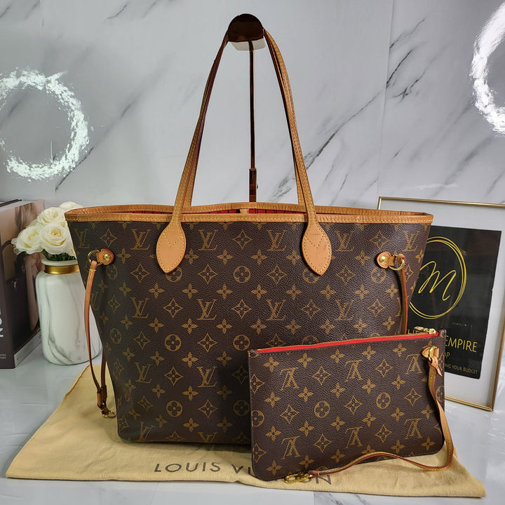 L O U I S V U I T T O N Monogram Neverfull MM w/ Pouch - Marichelle's Empire 