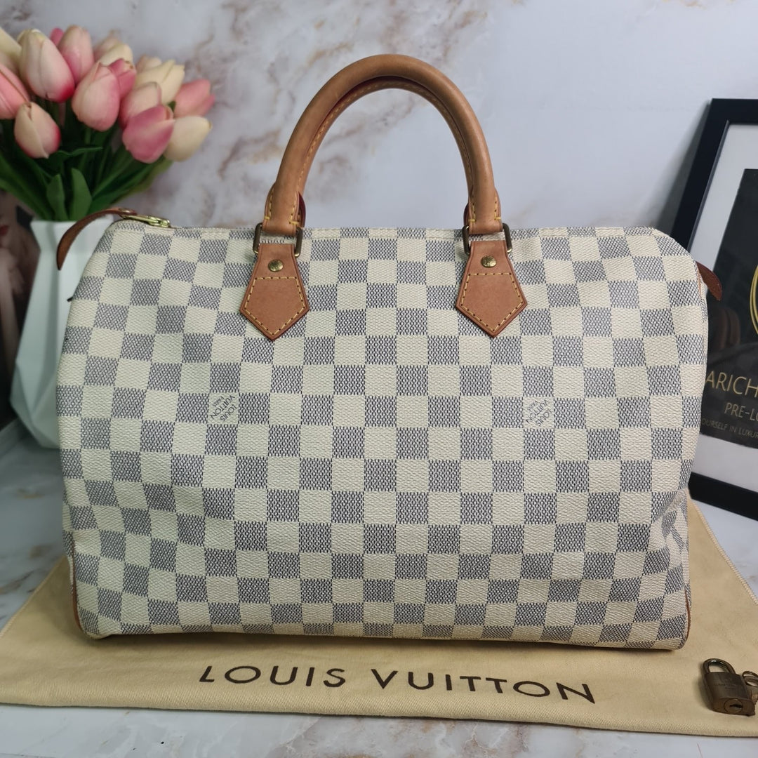 LOUISVUITTON Damier Azur Speedy 35 - Marichelle's Empire 