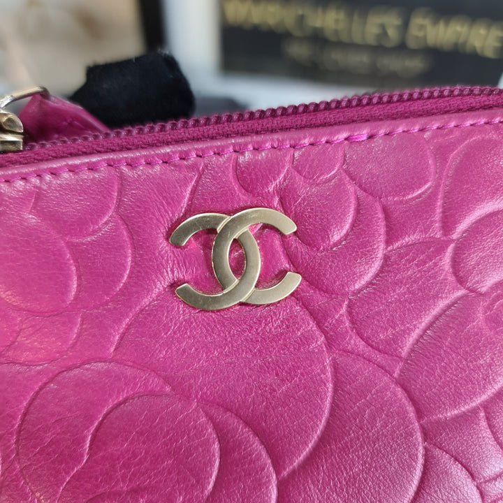 CHANELKEY Camellia Embossed Key Holder - Marichelle's Empire 