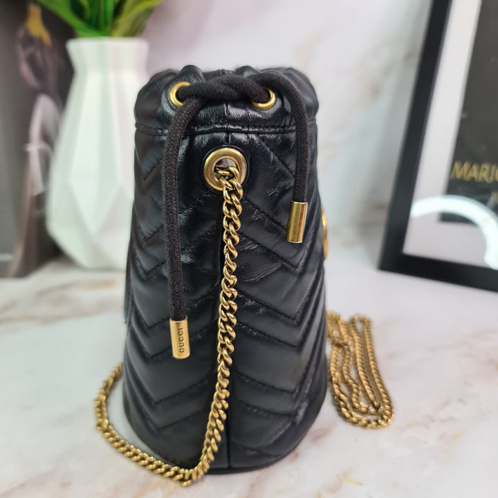 G U C C I  Marmont Bucket Bag - Marichelle's Empire 