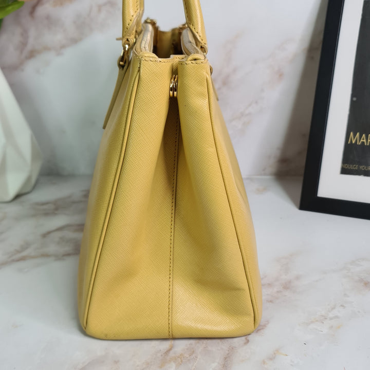 P R A D A Saffiano Double Zip Medium Handbag - Marichelle's Empire 