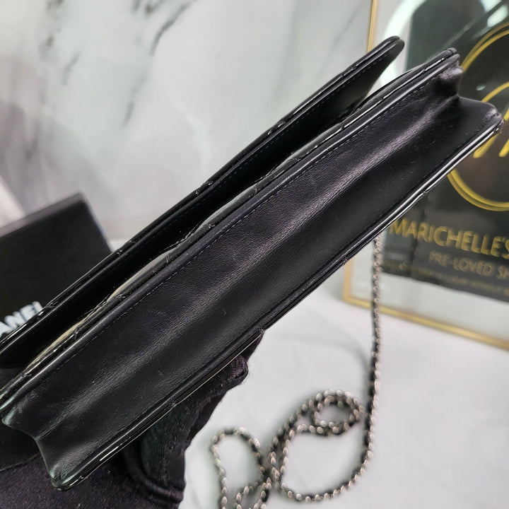 C H A N E L Patent Leather Wallet On Chain - Marichelle's Empire 