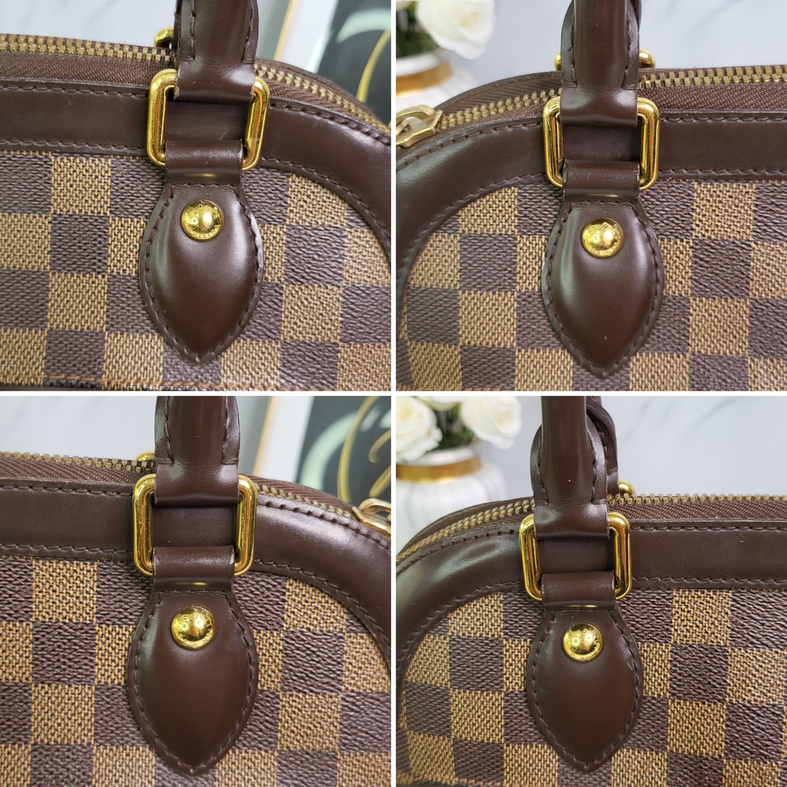 LOUIS VUITTON Damier Ebene Trevi PM 23247