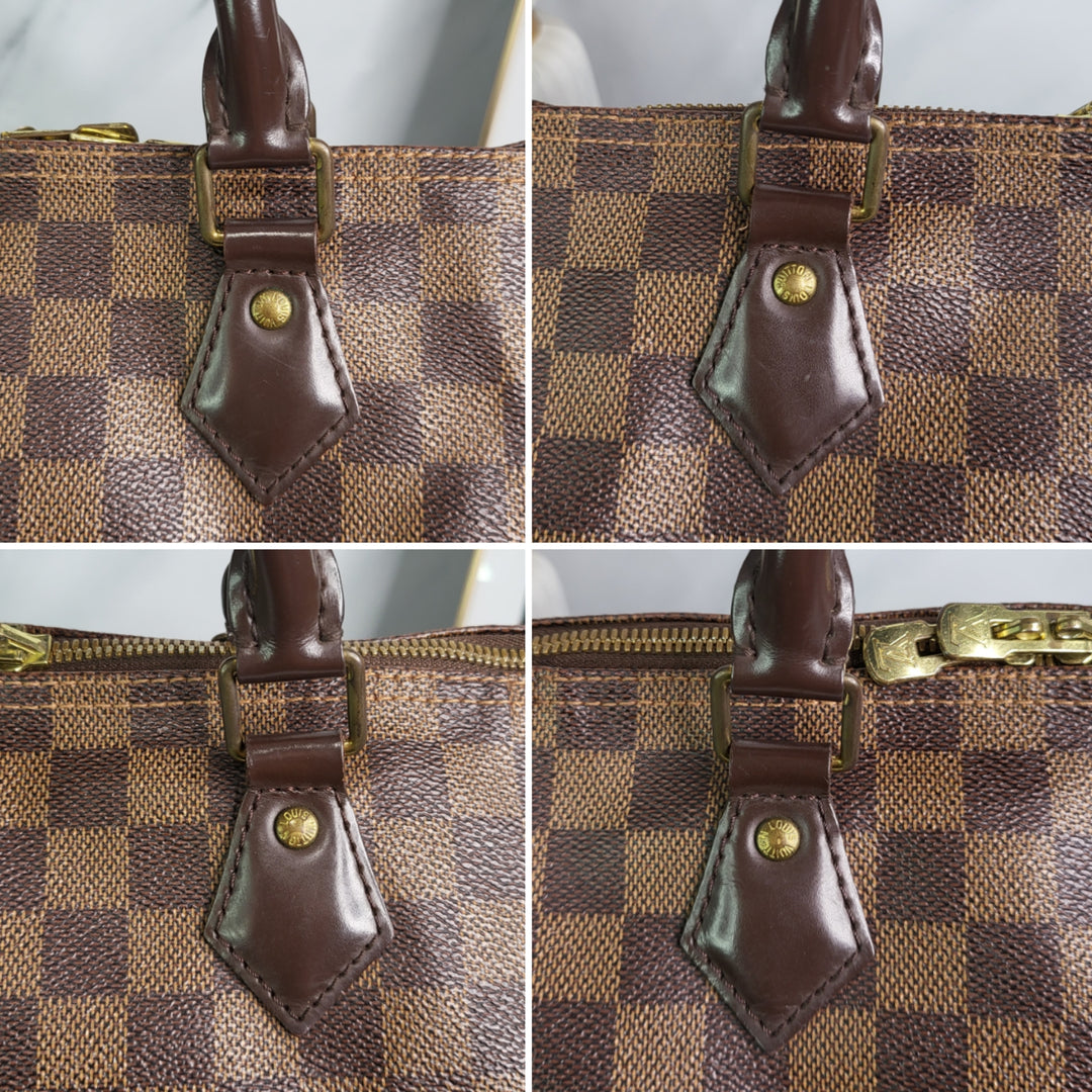 Louis Vuitton Damier Ebene Speedy 30 Bandouliere